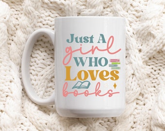 Book Lover (D) Ceramic Mug, 11oz