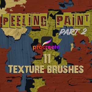Peeling Paint Texture Brushes for Procreate (Digital Download)