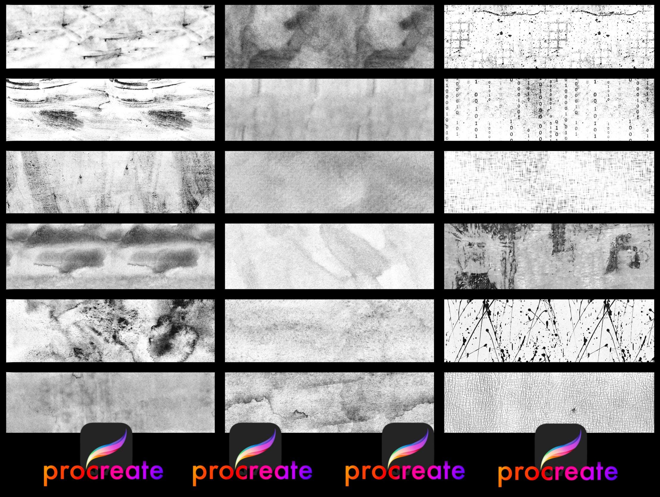 Analog Effect Overlay Textures. Less Digital Look. Procreate Texture ...