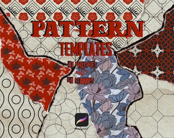 Pattern Builder Templates for Procreate.