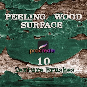 Peeling Paint Texture Brushes: Distressed Wood for Procreate (Digital Download)