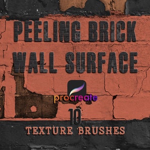 Peeling Brick Wall Texture Brushes for Procreate (Digital Download)