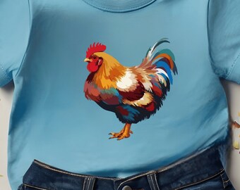 Chicken Colored Cute Baby T-shirt Gift Animal shirt