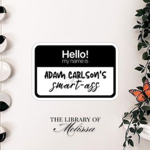Adam Carlson&#39;s Smart-A | Inspired Sticker | Book Lovers Gifts | Smut Reader | Bookish Gifts