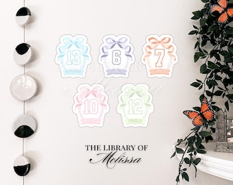 BoT Jersey Numbers | Book Lovers Gifts | Holographic | Kindle Stickers