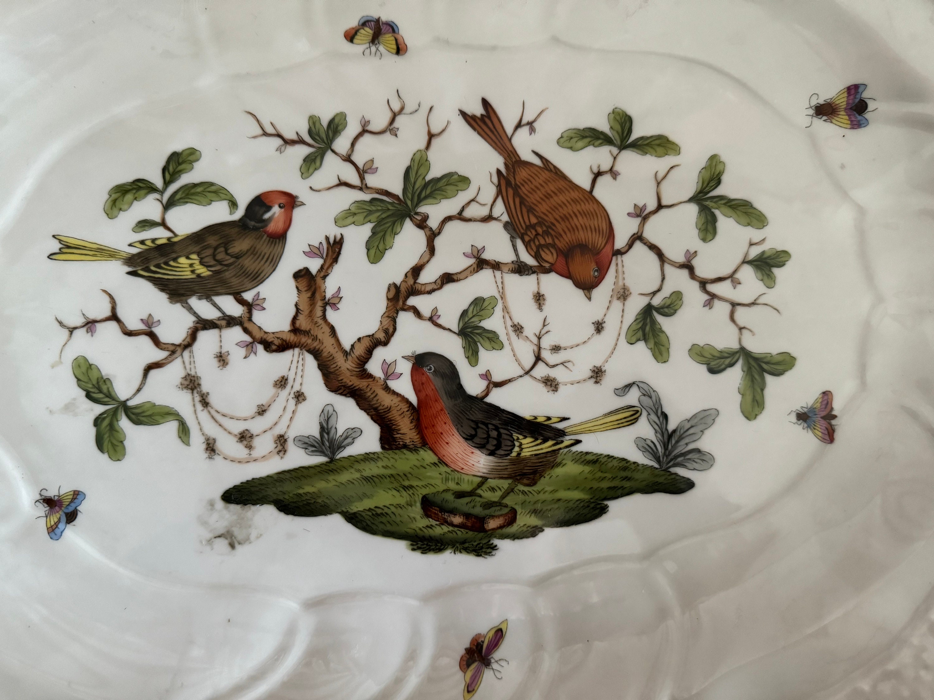 HEREND パーティープレート Herend Porcelain Rotschild Serving Plate - Etsy