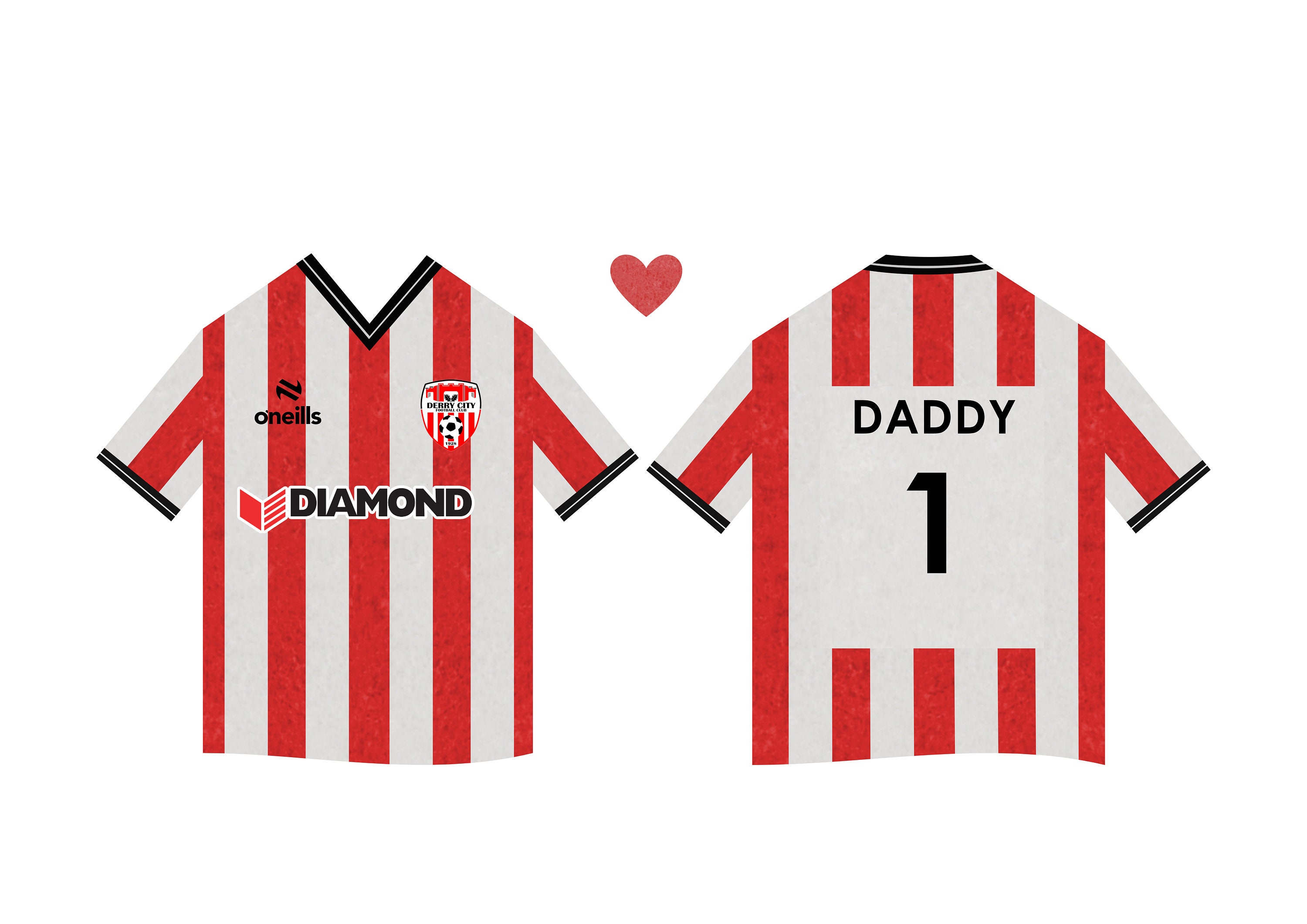 Maillot Derry City FC – Domicile Rouge, Adidas, Taille Adulte