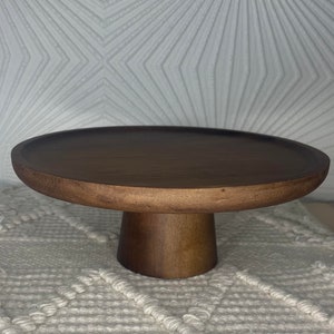 Handcrafted Rustic Wood Cake Stand - Perfect Weddings & Special Occasions, Perfect Display for Naked Cakes