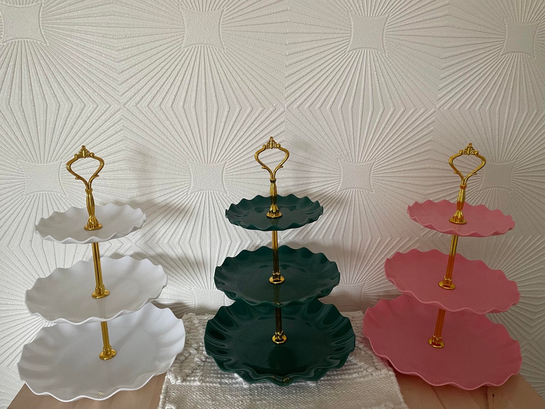 3-tier Afternoon Tea Display Stand Wedding, Baby Shower, Gender Reveal ...