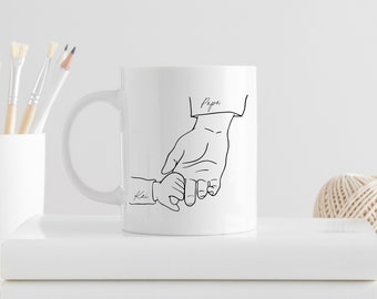 Taza personalizada, taza para papá, dia del padre, Regalo para papá, Taza con nombre