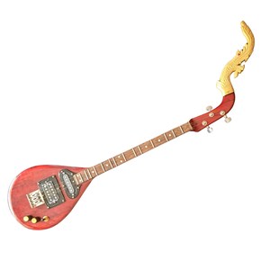 Thai Electric Acoustic Phin 3 Strings 24 frets Isarn Lao Traditional Guitar Musical Instrument Pin Mandolin Northeast Thailand A33