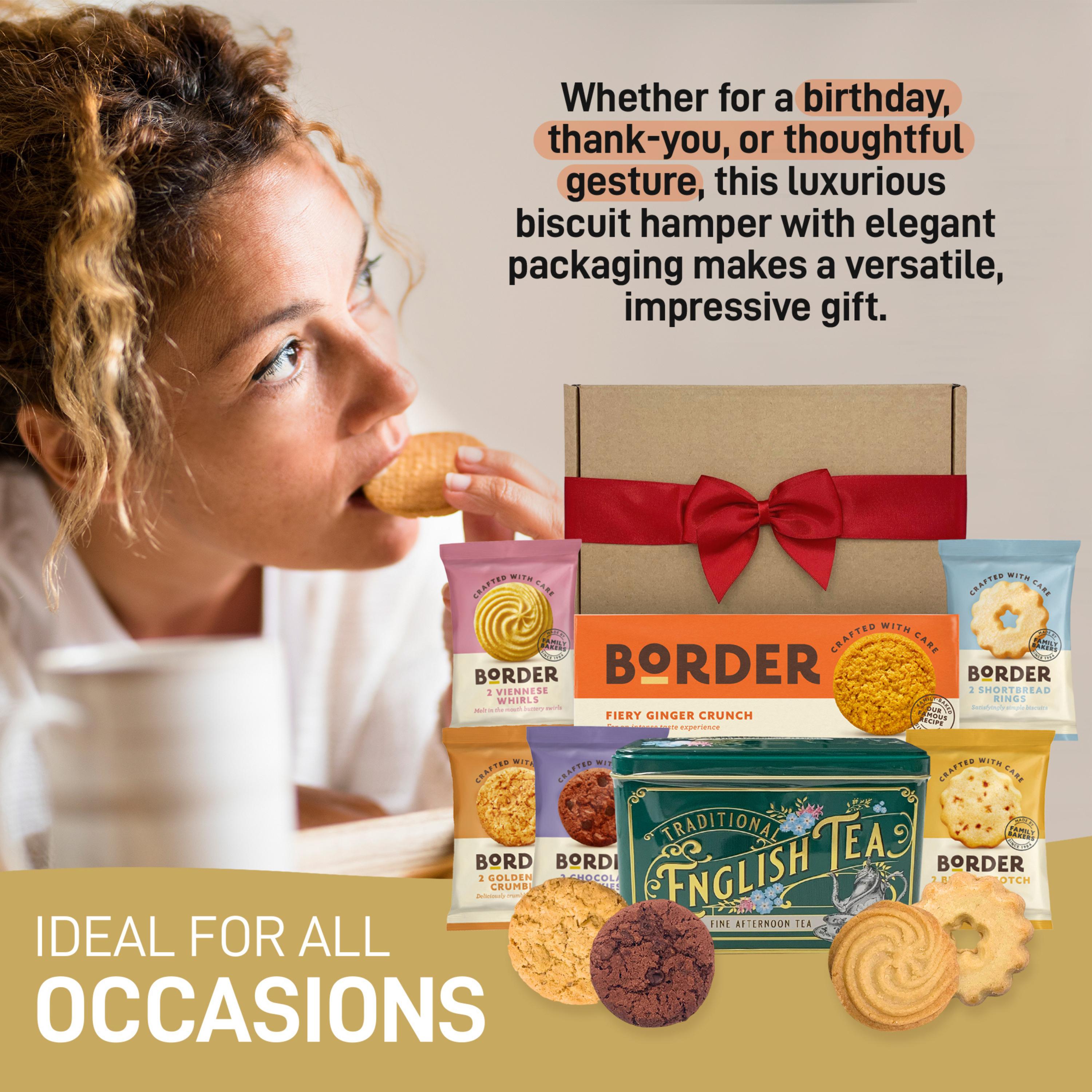 Border Biscuits Gift Set Afternoon Tea Hamper - Border Ginger Crunch ...