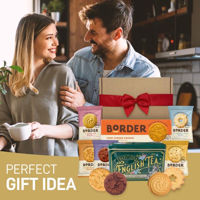Border Biscuits Gift Set Afternoon Tea Hamper - Border Ginger Crunch ...