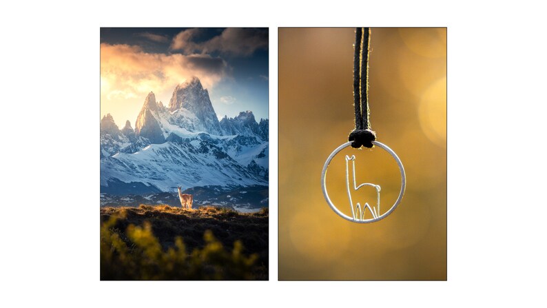 Handcrafted Guanaco Adventure Necklace with Stainless Steel Pendant zdjęcie 8