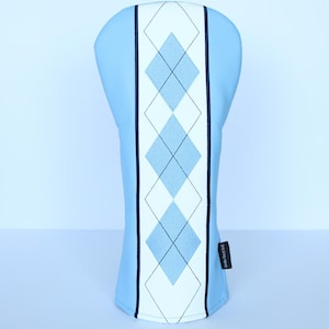 Blue Diamond Argyle Pattern Golf Headcovers - Driver, Fairway Wood, Hybrid image 4
