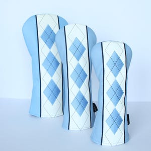 Blue Diamond Argyle Pattern Golf Headcovers - Driver, Fairway Wood, Hybrid image 10