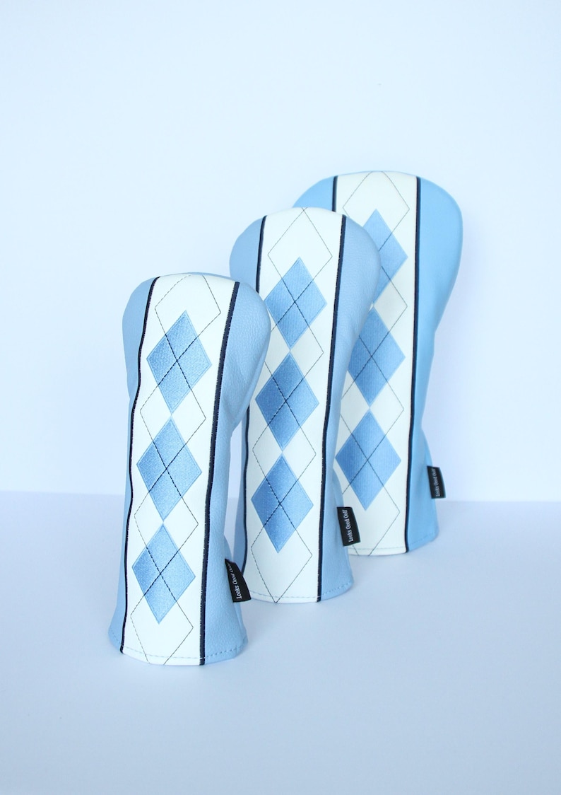 Blue Diamond Argyle Pattern Golf Headcovers - Driver, Fairway Wood, Hybrid image 11