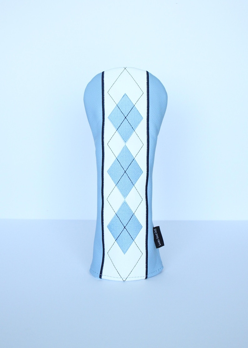 Blue Diamond Argyle Pattern Golf Headcovers - Driver, Fairway Wood, Hybrid image 6