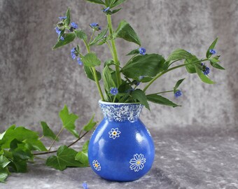 Daisy - hand-painted ceramic vase
