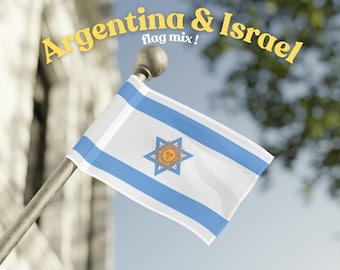 MEZCLA DE BANDERAS DE ARGENTINA E ISRAEL, ARGENTINA E ISRAEL, ESTOY CON ISRAEL, TRAIGAMOSLOS A CASA, ISRAEL, BRASIL, JUDEA JewItUp