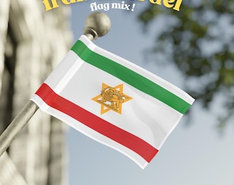 MEZCLA DE BANDERAS DE IRÁN E ISRAEL, Irán e Israel, apoyo a Israel, tráiganlos a casa, Israel, Irán, Judea