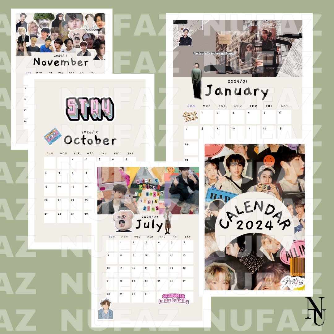 Stray Kids 2024 Digital Calendar Etsy