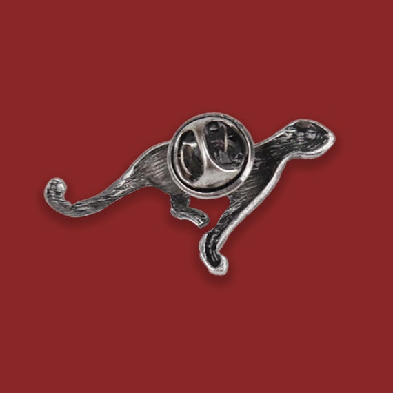 A running leopard brooch, animal pin - image 2