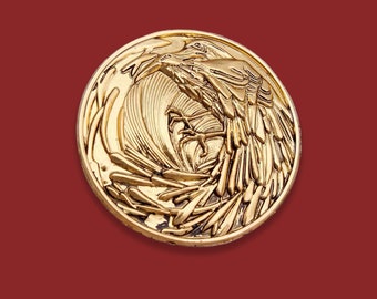 The Game of throne raven/crow badge brooch pin, raven brooch