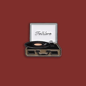 Folklore Album brooch, World Tour Concert Pin, Touring concert Souvenir pin