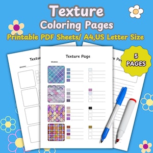 Alcohol Marker Swatch Chart: Color Blending Practice Sheets (PDF Download A4/Letter Size)