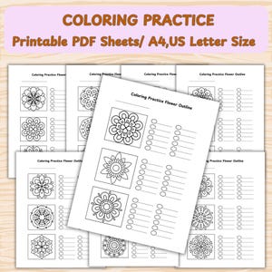 Alcohol Marker Swatch Chart: Color Blending Practice (PDF Download A4/Letter Size)
