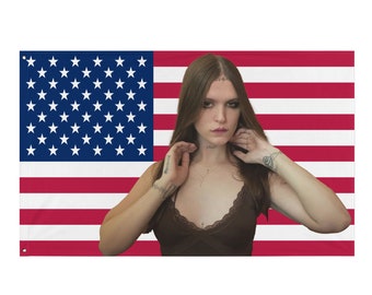 Bandera de Ethel Cain - Tapiz americano con icono de rock independiente 34 "X 56"