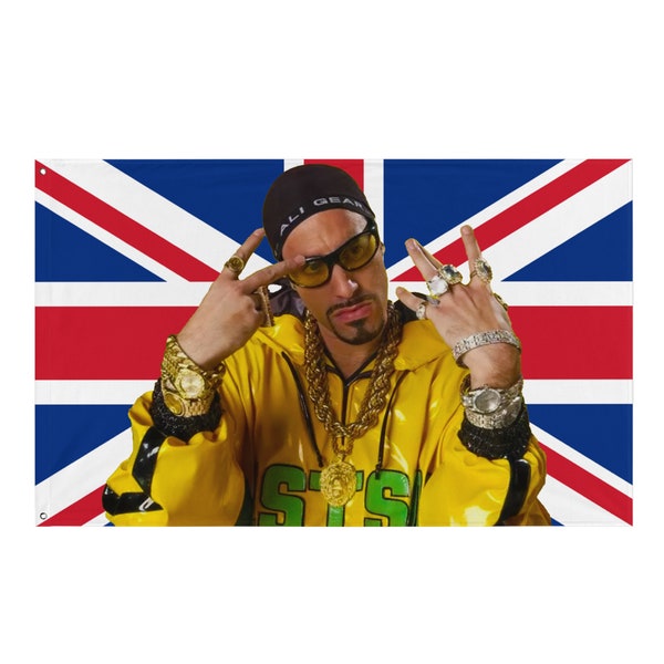 Ali G UK Flag - Sacha Baron Cohen Limited Edition 34" X 56"