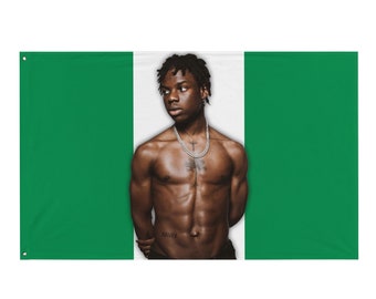 Bandera de Rema Nigeria - Tapiz de decoración del hogar Afro Beats 34 "X 56"