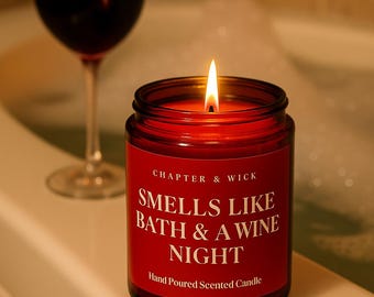 Vela divertida / Vela perfumada de cera de soja, texto ingenioso, baño