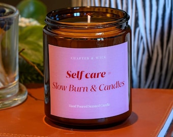 Świeca „Book Lover” | Wosk sojowy zapachowy, pielęgnacja