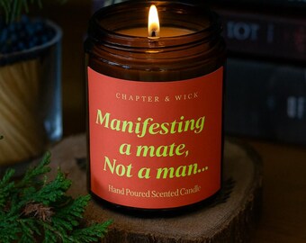 Manifesting a Mate Candle, świeca sojowa zapachowa Booktok