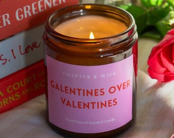 Świeca sojowa na Galentynki | Prezent dla Przyjaciela Książkowego