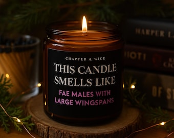 Fae Males Candle | Bergamot Amber Scent, Booktok Gift