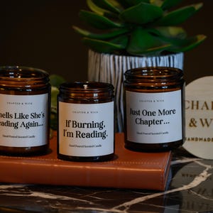 Smells Like She's Reading Again, kaars met boekthema, cadeau-idee, schoolse inrichting, boekenliefhebber, Booktok afbeelding 6