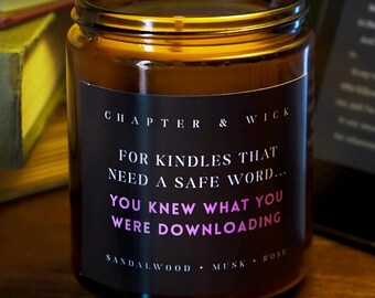 Dark Romance Candle | For Kindles that need a safe word | BookTok Candle | Reader Gift | Book Lover Candle