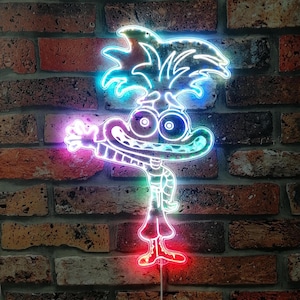 It&#39;s Okay to Feel Anxiety Chroma Shape Light Sign, Kids Night Light, Neon Colors Transition Wall Plaque