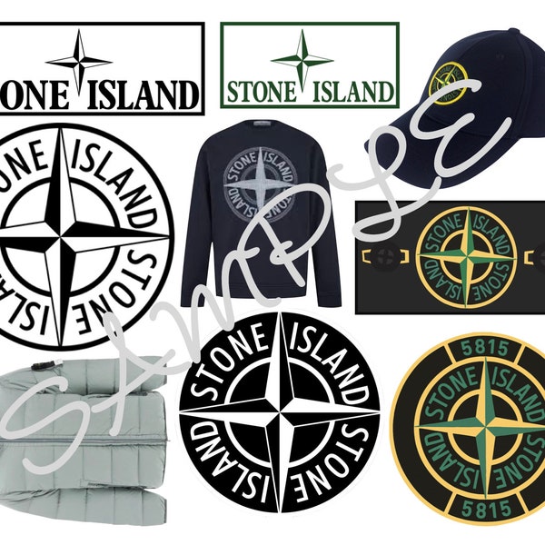 Stone Island Themed Edible Icing Sheet A4 Cake Toppers