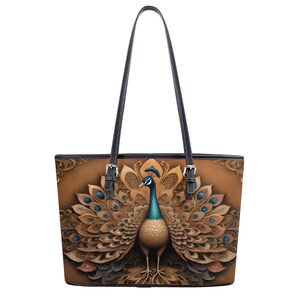 Peacock blue leather structured mini tote