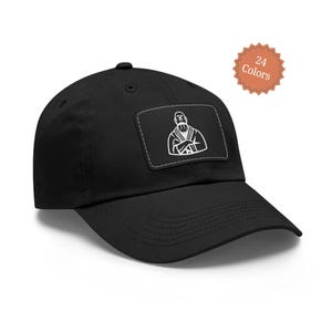Jiu Jitsu Gifts For Men, Dad, Him, Unique JiuJitsu Hat with Leather Patch
