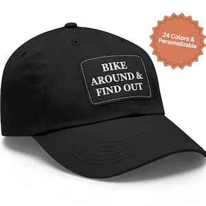 Cycling Cap with Faux Leather Patch: Bio-Washed Chino Twill