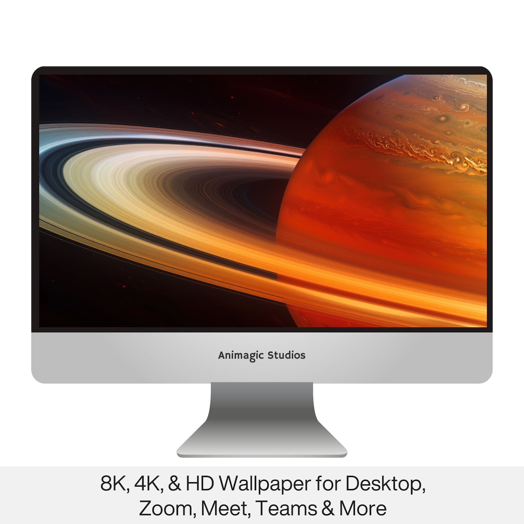 Saturn Desktop Wallpaper 8K Background 4K Wallpaper HD Wallpaper Zoom