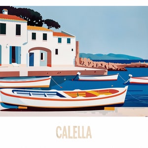 Costa Brava Spain Travel Print Costa Brava Wall Decor Costa Brava Home Living Decor Costa Brava Illustration, Travel Poster Gift