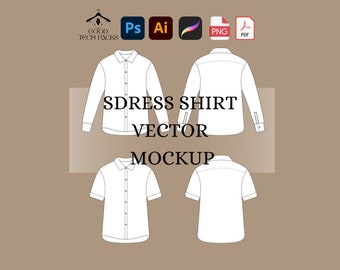 Shirts Tech Pack: Good Vector Template. Digital Download