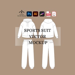 Tracksuit Tech Pack Streetwear Tech Pack Template Drawing Clothing Tech Pack Procreate Tech Pack Vector Template Tech Pack Adobe Illustrator